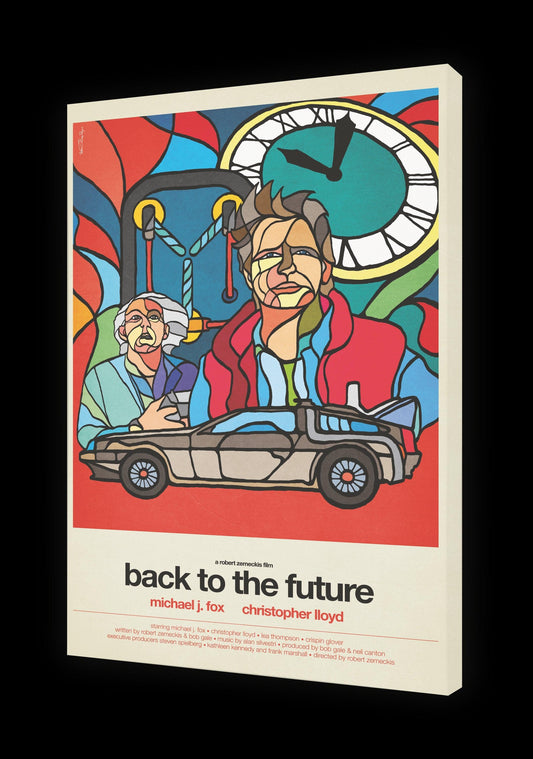 BACK TO THE FUTURE painting by VAN ORTON - Hollywood Box