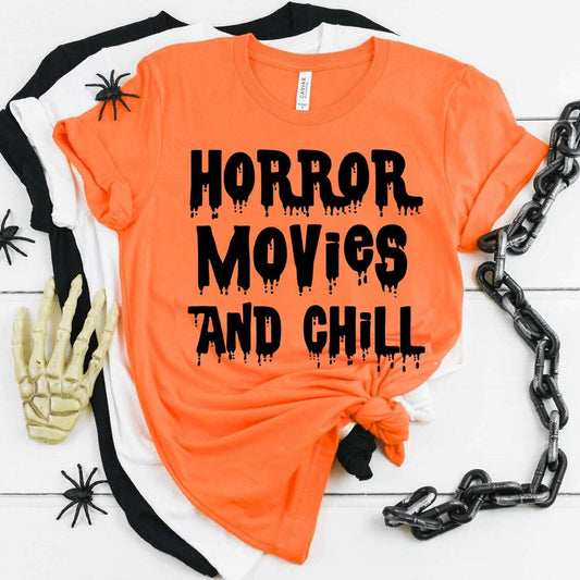 Horror Movies And Chill T-shirt - Hollywood Box