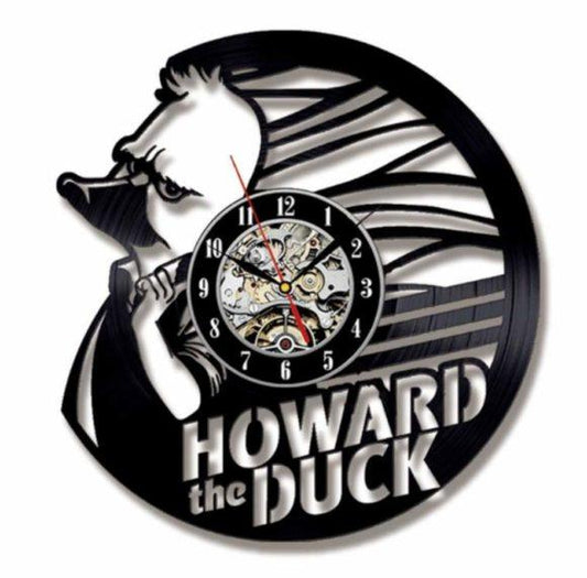 HOWARD THE DUCK HANDMADE VINYL RECORD WALL CLOCK - Hollywood Box