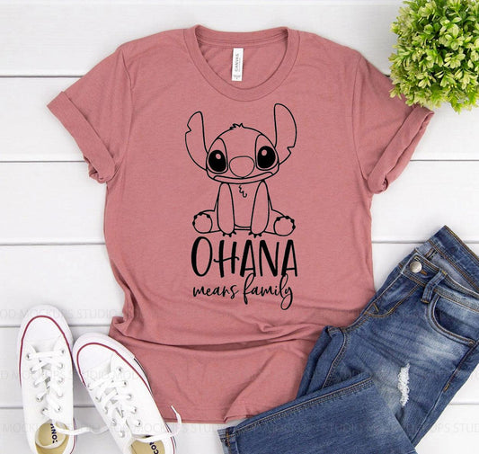 Ohana Means Family T-shirt - Hollywood Box