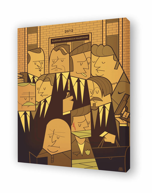 RESERVOIR DOGS painting by Ale Giorgini - Hollywood Box